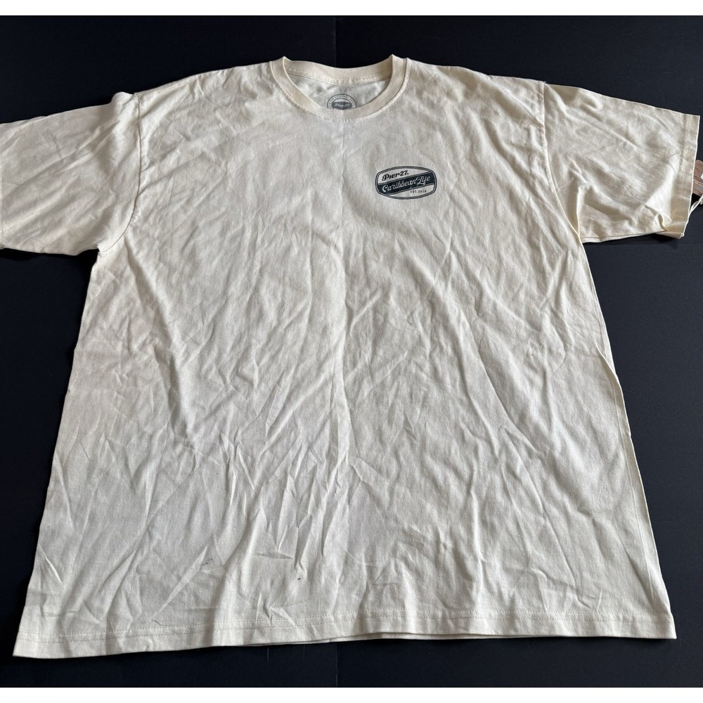 NWT Caribbean Life Cancun Beige T-Shirt Men's XXL